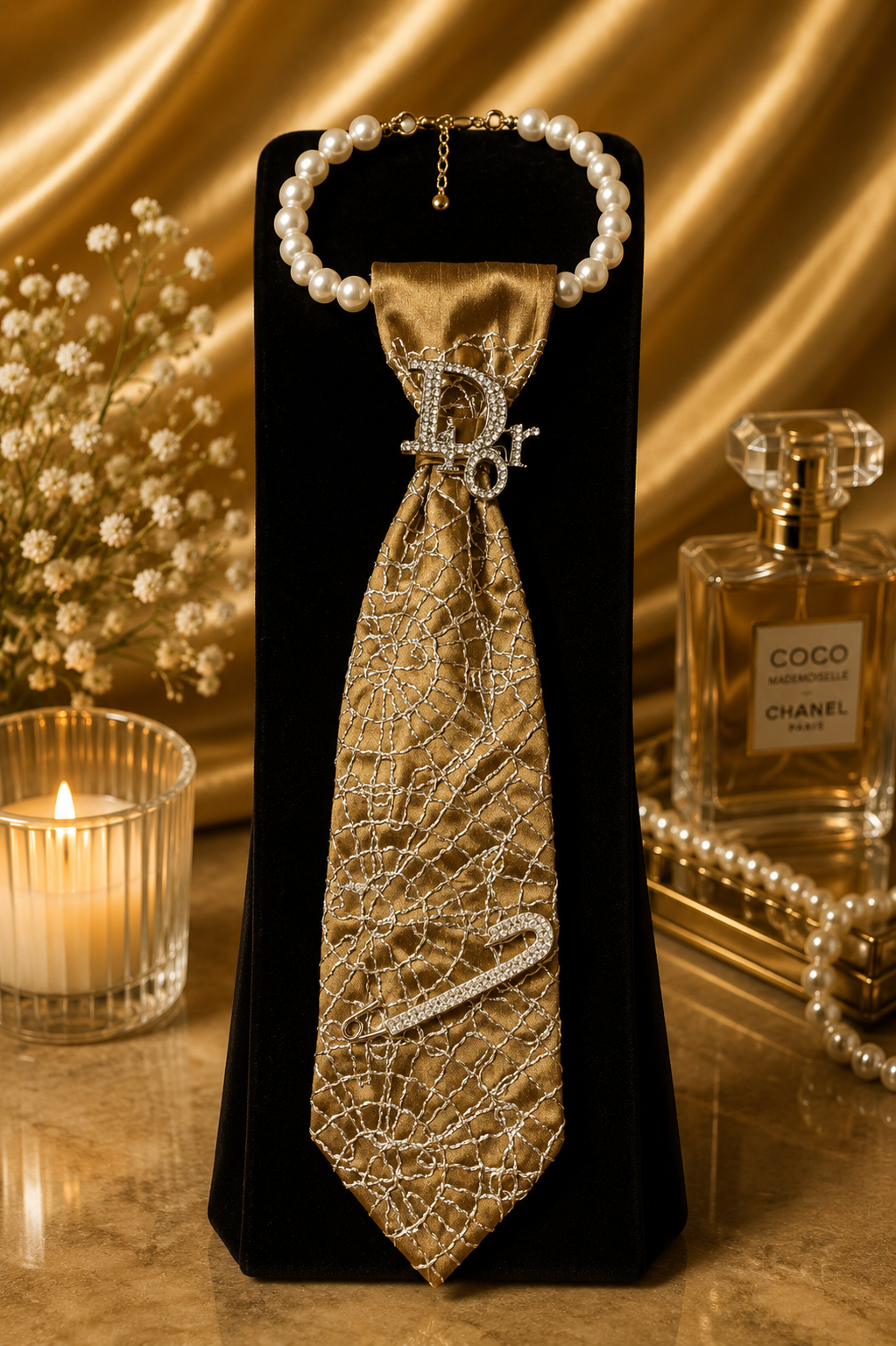 Golden Web Elegance