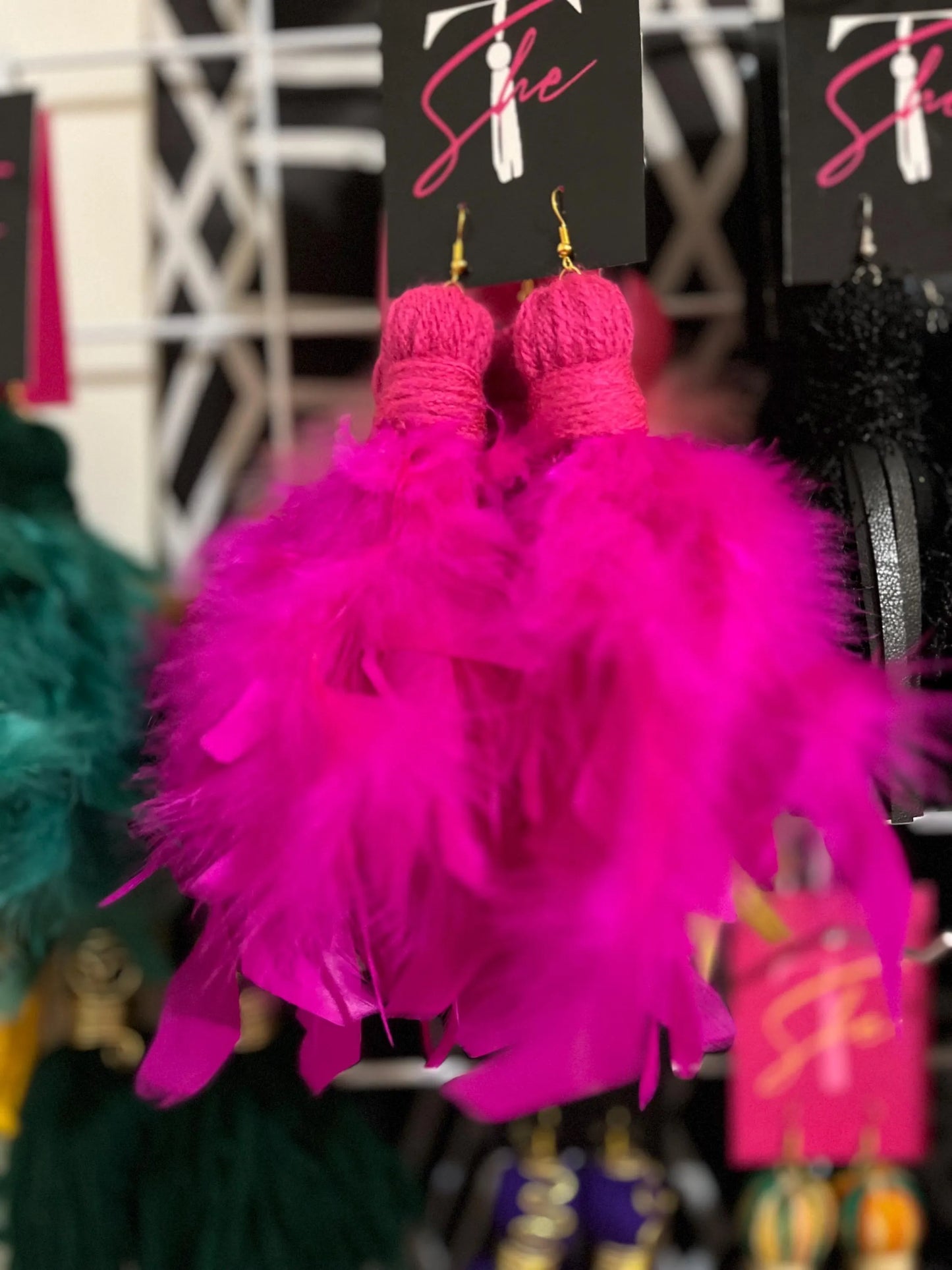 Feather Tassel Earrings