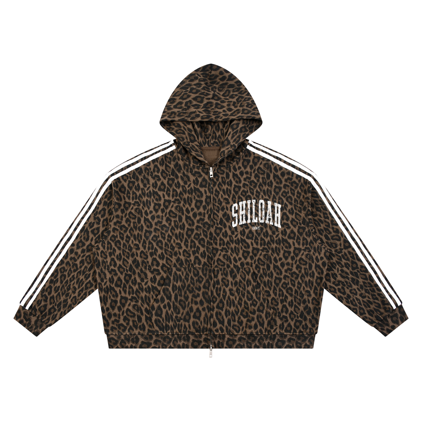 Shiloah Leopard Full Zip Hoodie