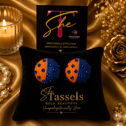 SheTassels Signature Button Earrings