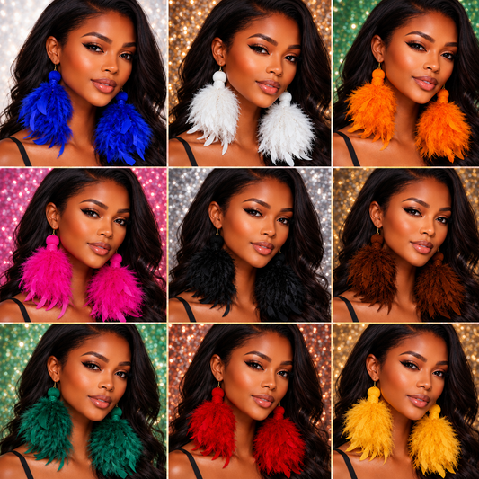 Feather Tassel Earrings