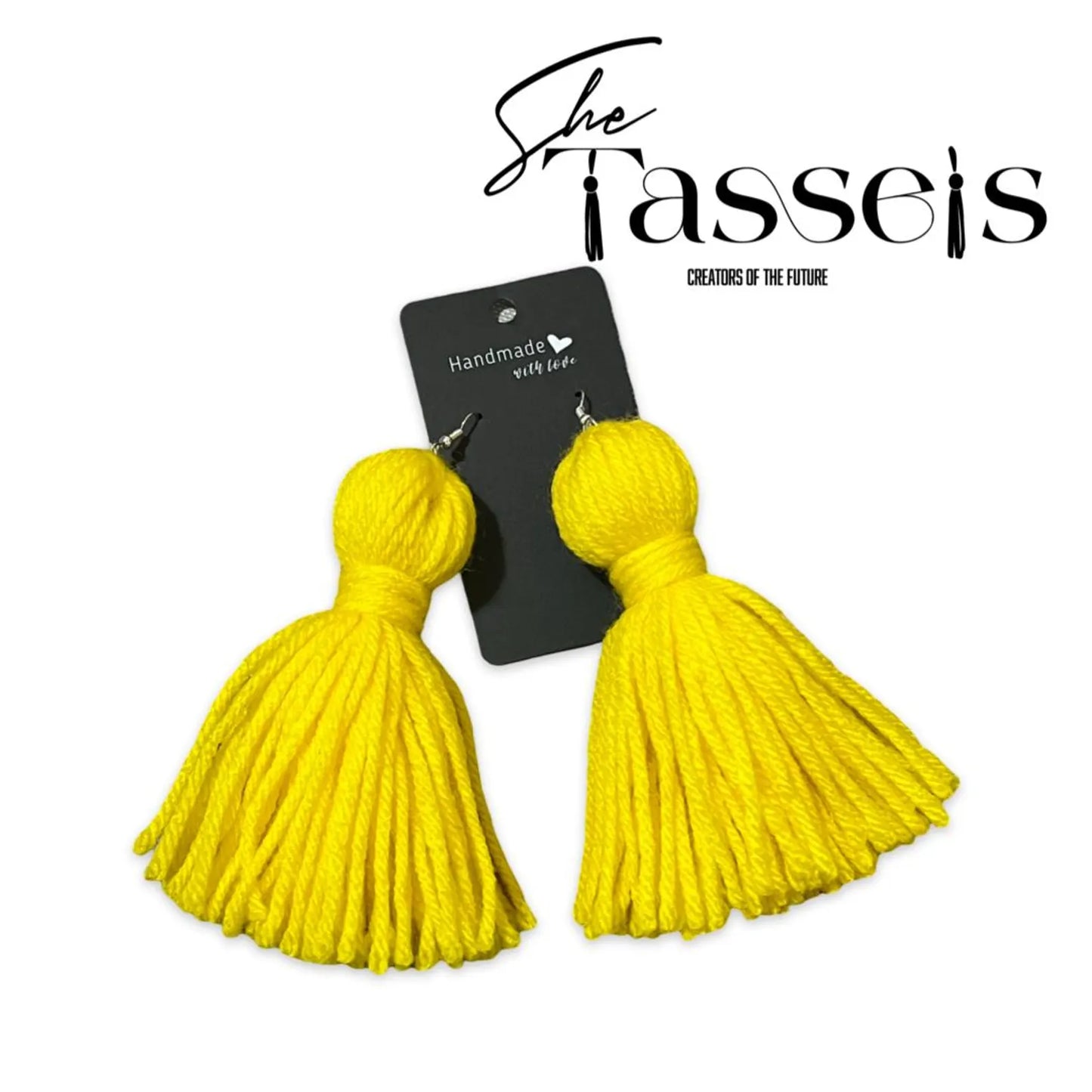 Solid Colors Tassel Earrings