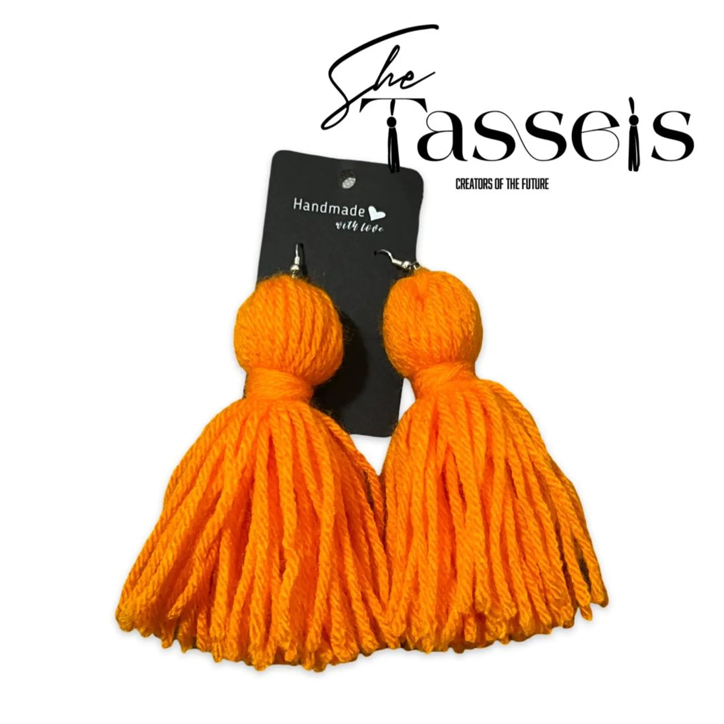 Solid Colors Tassel Earrings