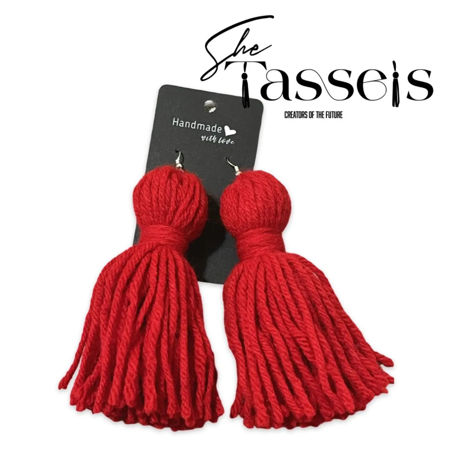 Solid Colors Tassel Earrings