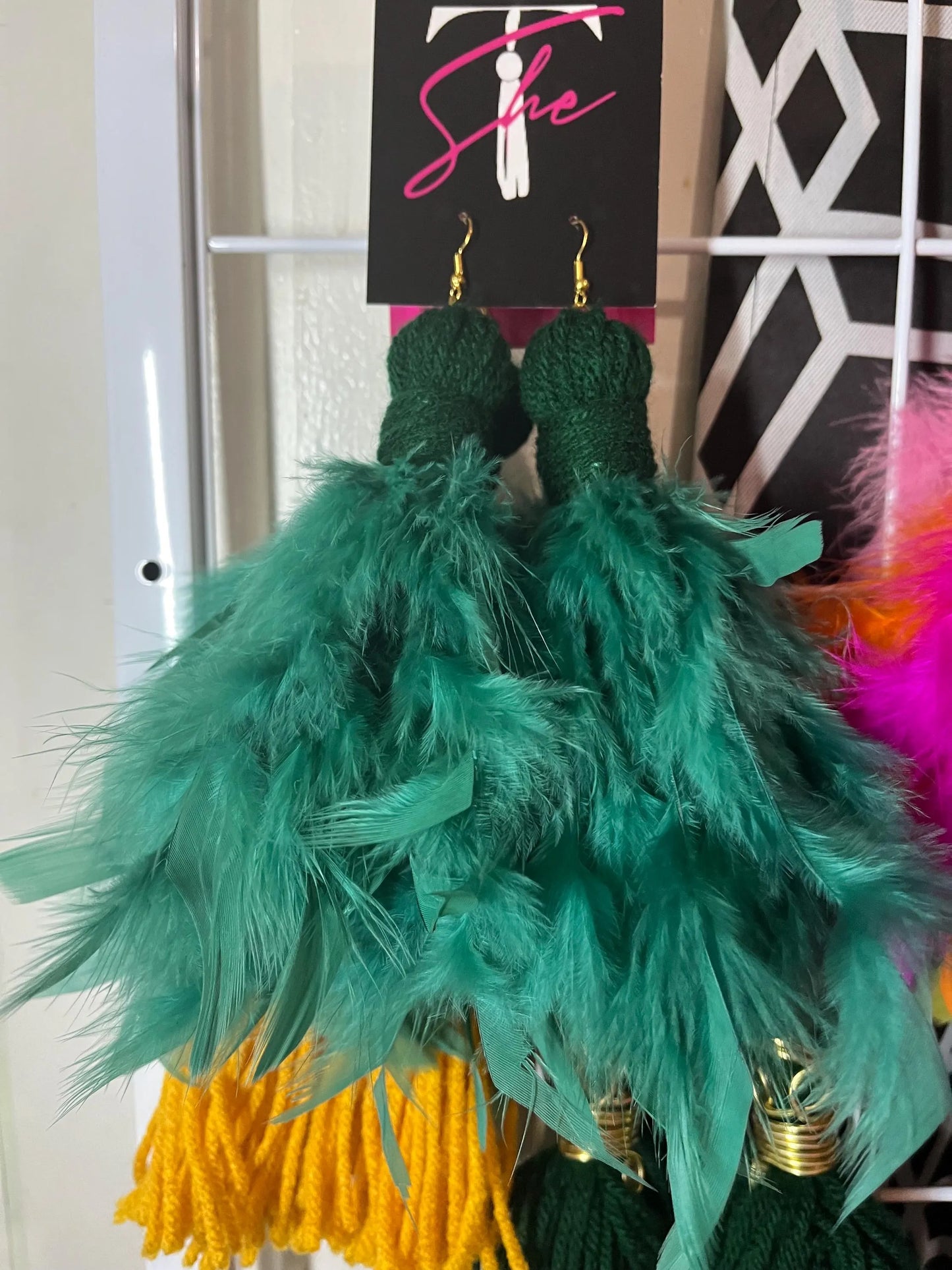 Feather Tassel Earrings