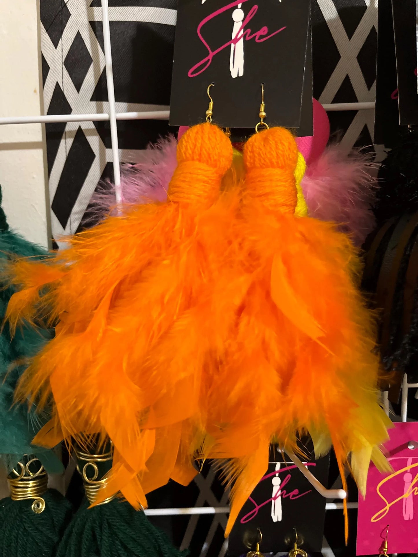 Feather Tassel Earrings